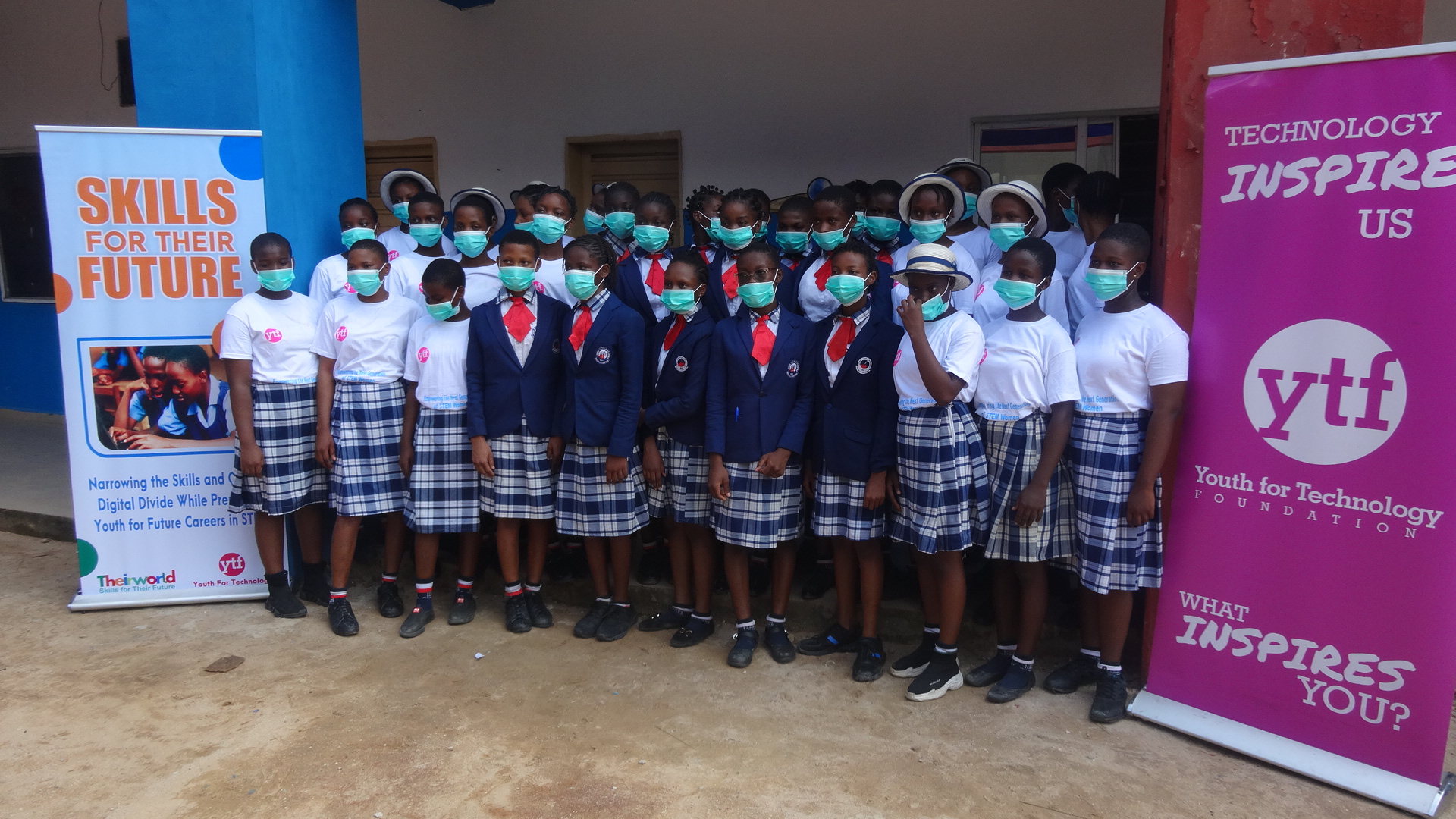 Across section of Living Temple Academy Students during our Friday (weekly) prayers